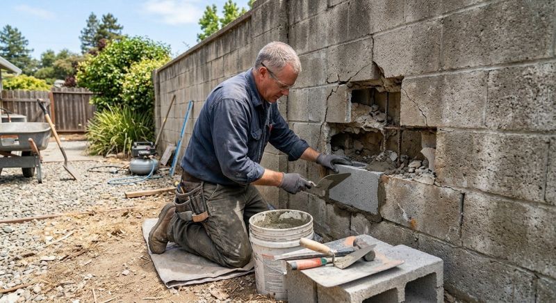 Block Wall Repair in Alameda, CA