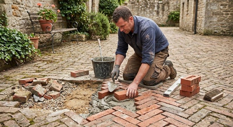 Brick Flatwork Repair in Benicia, CA