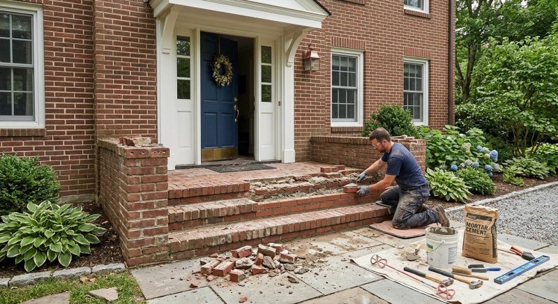 Brick Flatwork Repair in Brisbane, CA