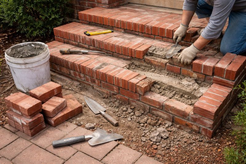 Brick Stairs Repair in San Rafael, CA