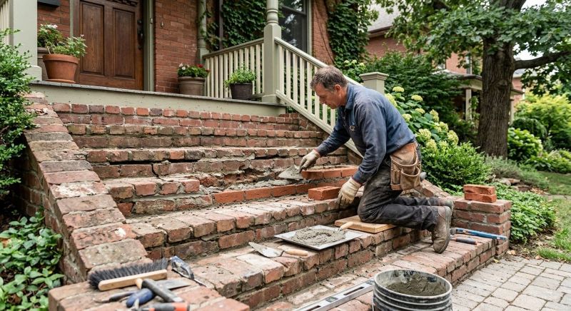 Brick Stairs Repair in Sonoma, CA