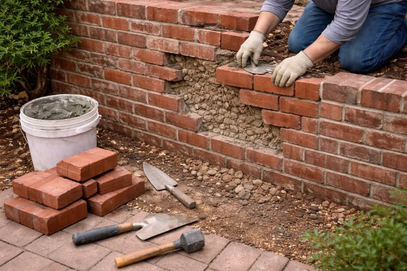 Brick Wall Repair in Benicia, CA