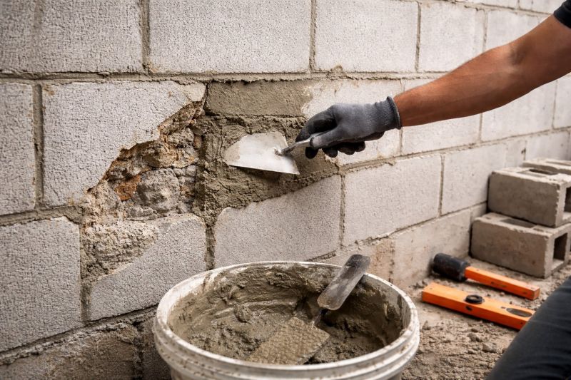 Cinder Block Wall Repair in San Mateo County, CA