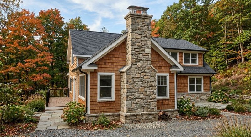 Stone Chimney Installation in Brisbane, CA