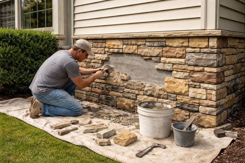 Stone Veneer Repair in Moraga, CA