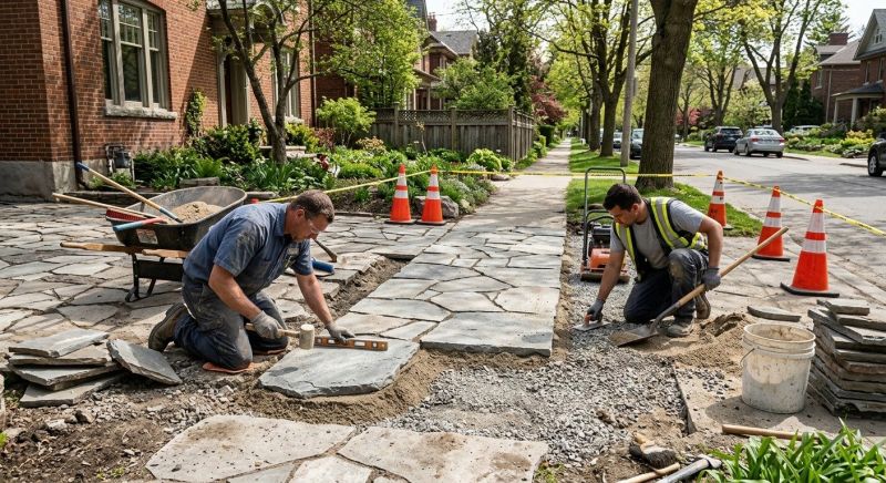 Stone Walkway Repair in Marin County, CA