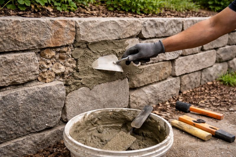 Stone Wall Repair in Marin County, CA