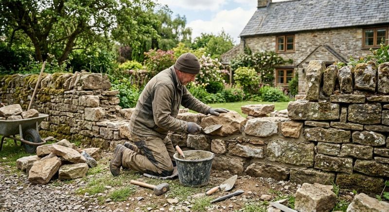 Stone Wall Repair in San Anselmo, CA