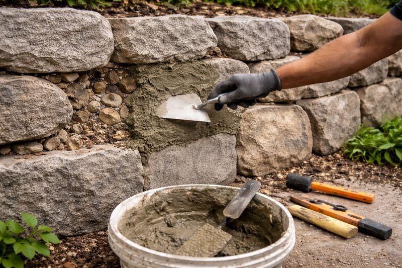 Stone Wall Repair in Vallejo, CA